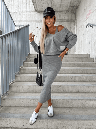 Jette - Damen - Set - Komfort und Eleganz - Sets - Grau - Müller Mode