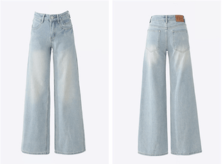 Jobelle - Streetwear Baggy - Hosen - Y2K - Stil - Jeans - Hellblau - Müller Mode