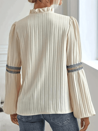 Johanna - Spitzenbluse - Lockere Passform - Bluse - Weiß - Müller Mode