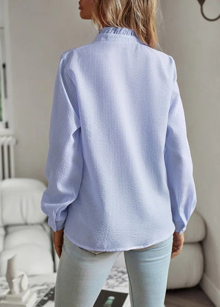 Johanne - Bluse - Rebellischer Stil - Bluse - Blau - Müller Mode