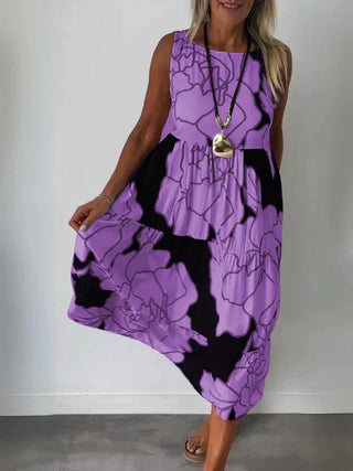 Joleen - Kleid - Ärmellos - Kleider - Lila - Müller Mode