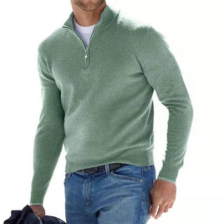 Jonathan - Pullover - Zip Jumper - Strickwaren - Grün - Müller Mode