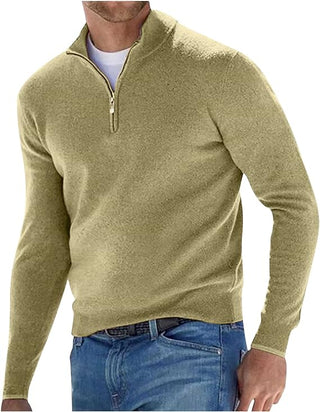 Jonathan - Pullover - Zip Jumper - Strickwaren - Hellgrün - Müller Mode
