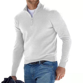 Jonathan - Pullover - Zip Jumper - Strickwaren - Weiß - Müller Mode