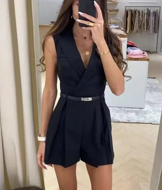 Jonna - Jumpsuit - Mühelose Eleganz - Jumpsuits - Schwarz - Müller Mode