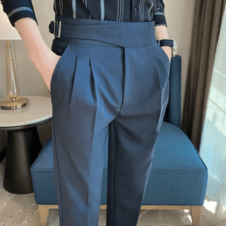 Jørgen - Gurkha - Hose - Chinos - Marineblau - Müller Mode