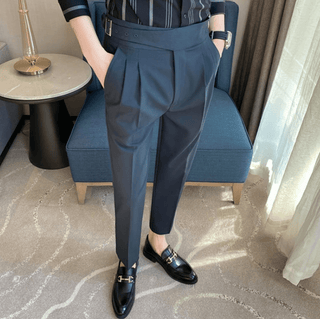 Jørgen - Gurkha - Hose - Chinos - Marineblau - Müller Mode