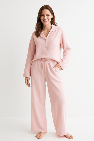 Joyce 2 - teiliges Set mit lockerer Bluse und Hose - Sets - Rosa - Müller Mode