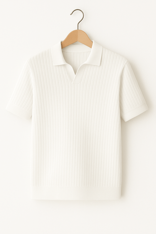 Jozef Strick - Poloshirt mit Kurzarm - Polos - Weiß - Müller Mode