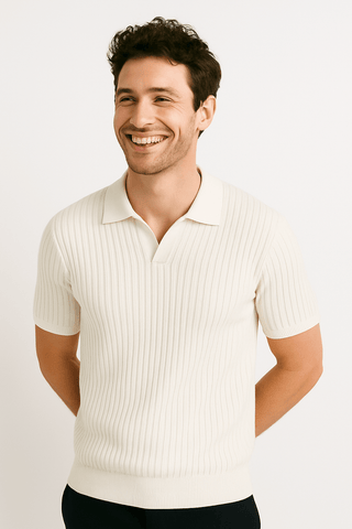 Jozef Strick - Poloshirt mit Kurzarm - Polos - Weiß - Müller Mode