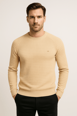 Karl Strukturiertes Sweatshirt - Sweatshirts & Hoodies - Dunkelgrau - Müller Mode