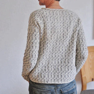 Karla - Eleganter Pullover - Bootsausschnitt - Strickwaren - Grau - Müller Mode