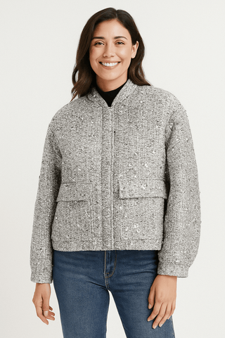 Kesia Pailletten - Bomberjacke - Bomberjacken - Gold (Pailletten) - Müller Mode