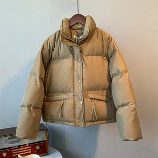 Keziah - Winter - Pufferjacke - Lose Passform - Pufferjacken - Khaki - Müller Mode