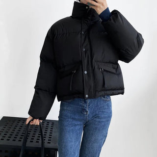 Keziah - Winter - Pufferjacke - Lose Passform - Pufferjacken - Weiß - Müller Mode