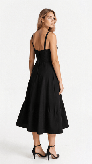 Kiana - Taillenkleid - Bustier - Design - Kleider - Schwarz - Müller Mode