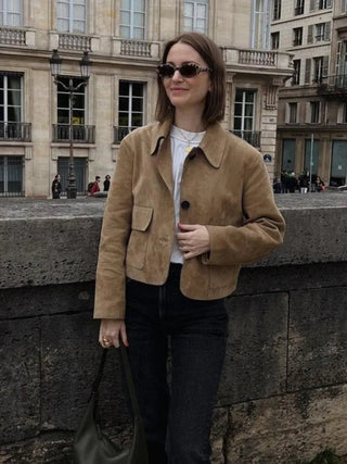Kristabelle - Vintage Jacke - Herbst - Outfit - Leichte Jacken - Khaki - Müller Mode