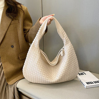 Laila - Gewebte Tasche - Schultertaschen - Beige - Müller Mode
