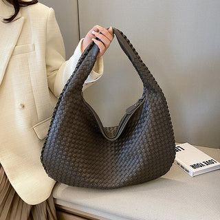 Laila - Gewebte Tasche - Schultertaschen - Grau - Müller Mode
