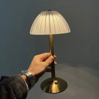 Lampo - Drahtlose LED - Pilzlampe - Tischlampe - Gold - Müller Mode