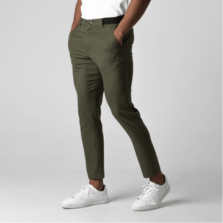 Laurits - Stretch - Hose - Hosen - Chinos - Grün - Müller Mode