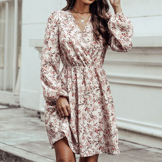 Lieselotte - Geblümte Mini - Kleid - Kleider - Weiß - Müller Mode
