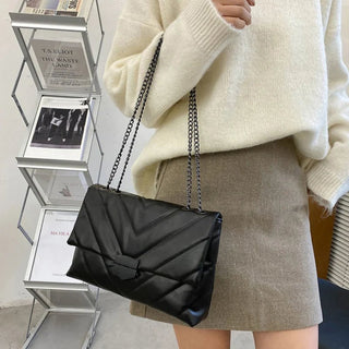 Lilliana - Leder - Umhängetasche - Kettenriemen - Schultertaschen - Khaki - Müller Mode