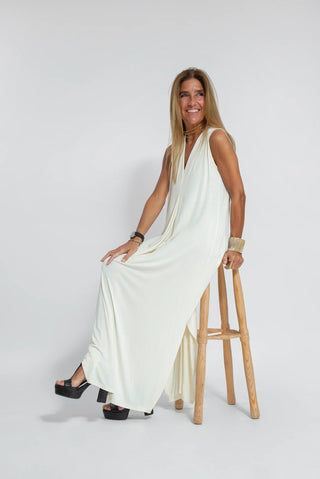 Lisbeth - Schlankes Kleid - Kleider - Weiß - Müller Mode