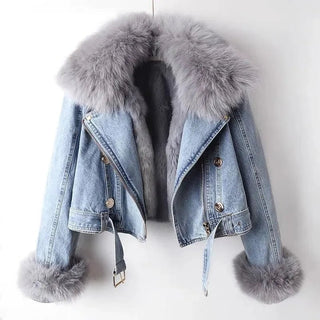 Liselotte - Denim - Jacke für Frauen - Winterjacken - Hellblau - Müller Mode