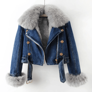 Liselotte - Denim - Jacke für Frauen - Winterjacken - Dunkelblau - Müller Mode