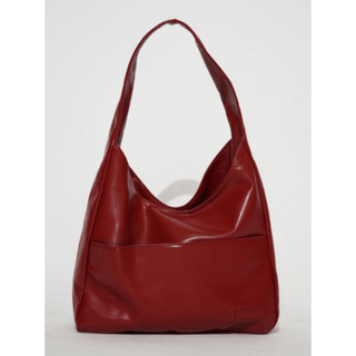 Lluvia Minimalistische Schultertasche - Schultertaschen - Wein Rot - Müller Mode