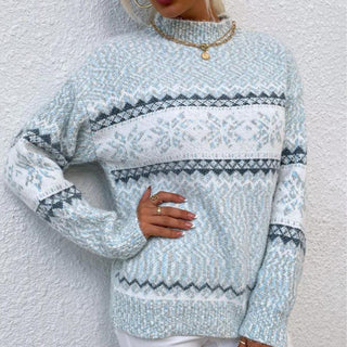 Lona - Warmer Winterpullover - Strickwaren - Hellblau - Müller Mode