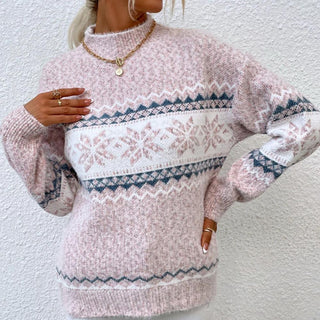 Lona - Warmer Winterpullover - Strickwaren - Rosa - Müller Mode