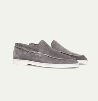 Luca Wildleder - Slipper in Taupe - Loafers - Hellgrau - Müller Mode