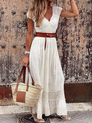 Luisa - Kanten Kleid - Vintage Eleganz - Kleider - Weiß - Müller Mode