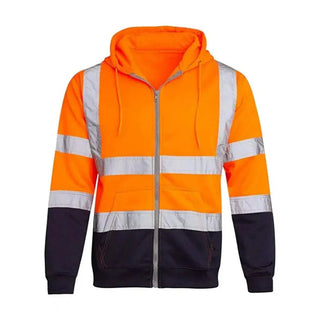 Luther - Reflektierender Sicherheits - Hoodie - Wetterfestes Material - Arbeitsjacken - Orange - Müller Mode