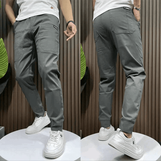 Mads - Cargohose - Stretchhose - Cargohosen - Grau - Müller Mode