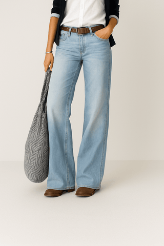 Majken Denim - Jeans mit Weitem Bein - Jeans - Hellblau - Müller Mode