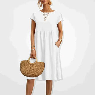 Malia - Kleid - Oversized - Kleider - Weiß - Müller Mode