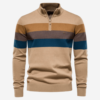 Marcus - Retro - Pullover für Männer - Strickwaren - Khaki - Müller Mode