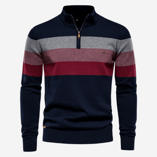 Marcus - Retro - Pullover für Männer - Strickwaren - Marineblau - Müller Mode