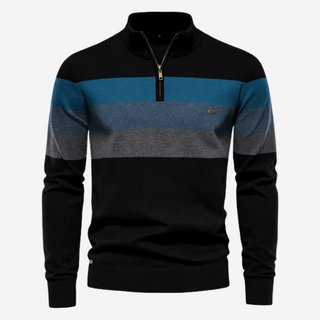 Marcus - Retro - Pullover für Männer - Strickwaren - Schwarz - Müller Mode