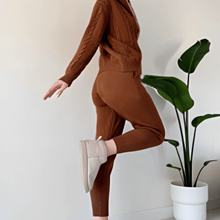 Maren - Strickset für Frauen - Sets - Braun - Müller Mode