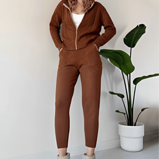 Maren - Strickset für Frauen - Sets - Braun - Müller Mode