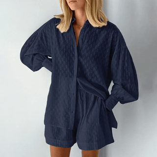 Margarette - Zweiteiliges Set - Entspannte Eleganz - Sets - Blau - Müller Mode