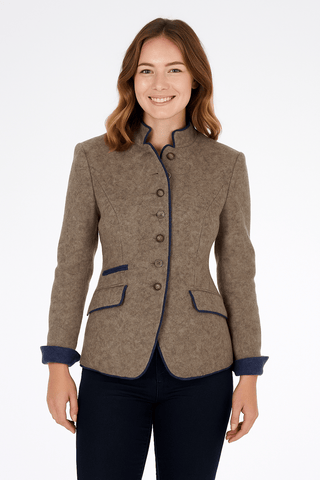 Maryse Blazer mit Stehkragen - Blazers - Hellbraun - Müller Mode