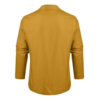 Mateo Langarm Hemd mit Knopfleiste - Hemden - Gelb - Müller Mode