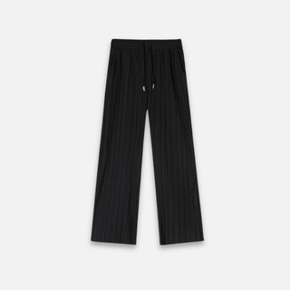 Mateusz Gestreiftehose mit Kordelzug - Hosen - Schwarz - Müller Mode