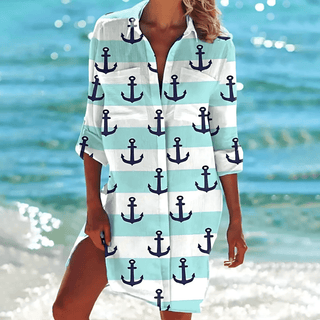 Mia Bedrucktes Bluse - Bluse - Mintgrün - Müller Mode