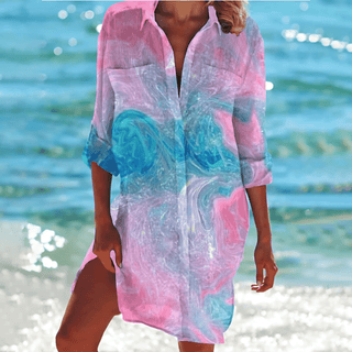 Mia Bedrucktes Bluse - Bluse - Rosa - Müller Mode